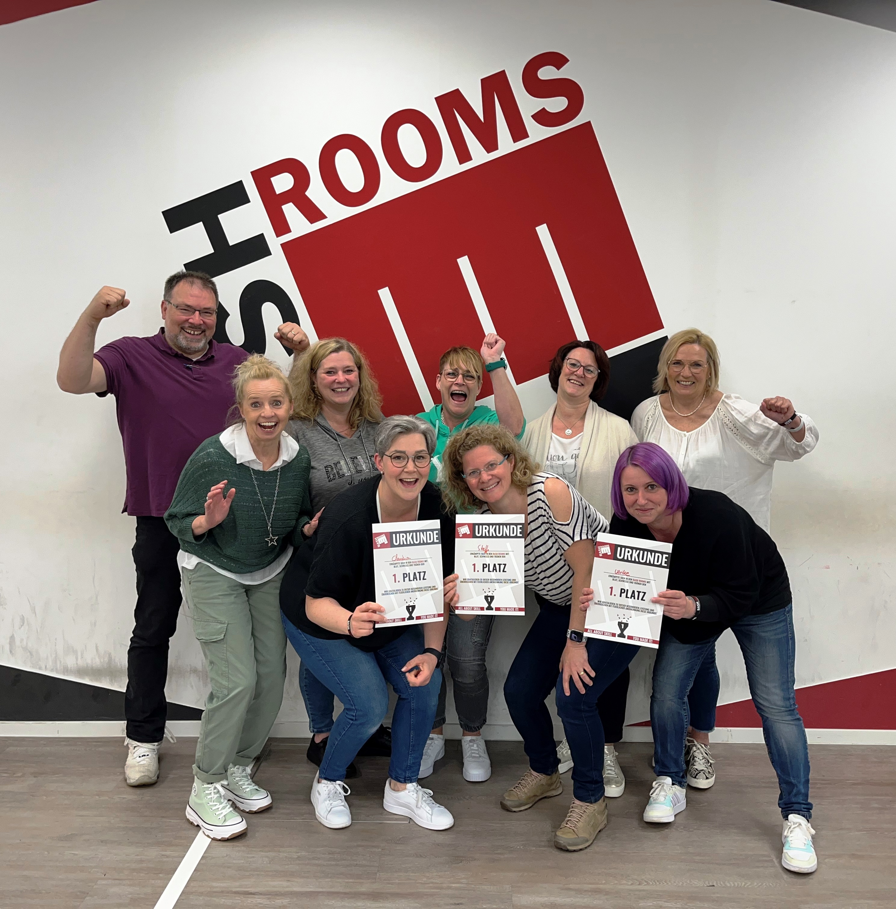 Auf zum Schlagabtausch –Praxisteam besucht Bash-Room