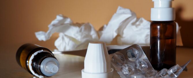 Angebrochene Medikamente.